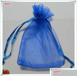 Party Decoration 100Pcs 7X9 Cm Organza Sheer Gauze Jewelry Bags Packing Dable Wedding Gift Sachet 5Zsh312 Drop Delivery 2022 Home 6058764