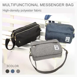 حقيبة Uniwalker على الطراز الكوري متعدد الوظائف Messenger Sling Muti-Layer الكتف غير الرسمي مع حزام للنساء السفر cr