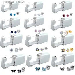 Saplama 24 PCS Tek Kullanımlık Ağrı Güvenli Steril Kulak Sapı Delme Ünitesi Kiti Çocuklar İçin Burun Delme Tabancası Piercing Jewelryc24319