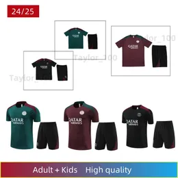 24-25 Mbappe Soccer Jerseys Soccer Practice Kit للأطفال والبالغين ، PPSG Tracksuit Paris Tracksuit Training