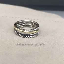 18K Altın Kaplama X Luxurys Yüzükleri Dainty Minimalist Vintage Old Craft 925 STERLING Gümüş Çapraz Lüks Yüzük Kadınlar Söz Verme Tasarımcı Takı