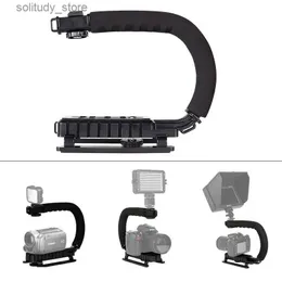 Estabilizadores U-C suporte de vídeo estabilizador portátil para câmeras DSLR Nikon e DSLR portátil leve Steadicam Q240319