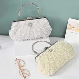 Chic Shoulder Bags Women Carrying Designer Bag Pearl Dinner Bag Cheongsam Bag Womens Banquet Commuting Fashion Celebrity Party 240311