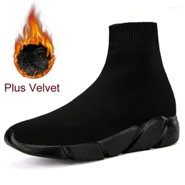 Casual Shoes Mwy Women's Winter Sneakers Warm Socks Platform Sports for Women Men Zapatillas de Mujer Size 35-46
