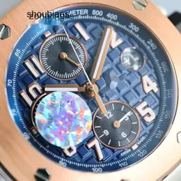 Oglądaj wysokiej jakości APS drogie zegarki Męskie Watch Offshore Royal Oak Chronograph Menwatch Zyn8 Orologio Automatyczne mechaniczne Superkolen Cal3126 guma McGX