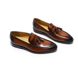 HBP icke-varumärke Daniel Wafer italiensk designer loafers casual män skor