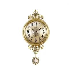 Luxury Vintage Wall Clock Digital Silent Large Classic Pendulum Wall Clock Copper European Living Room Klok Home Decor AD50WC18189966