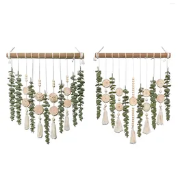 Dekorativa blommor konstgjorda eukalyptus vägg hängande dekor falsk grönska modern chic boho