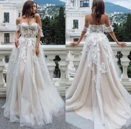 Country Bohemian Lace Wedding Dresses 2020 Off the Counter Tulle healfes a line line garden garden bride robe de soriee bc9252088