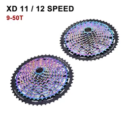 XD Mountain Bike Freewheel 11/12 Speed 9-50T Colorido MTB Cassete Volante de bicicleta para SRAM