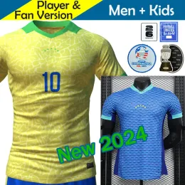 Brazylijska koszulka piłkarska 2024 Copa America Cup Neymar Vini Jr 2025 Brasil National Team Football Shirt 24/25 Home Away Wersja 4xl Rodrygo Martinelli