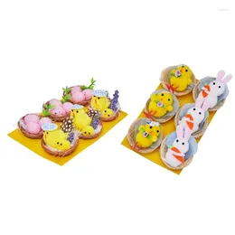 Party Decoration 367A Easters Decors /Chicks Plushie Tablett Predent Centerpieces For Matsal Kitchen