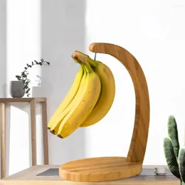 Dekorative Teller mit Haken, Bananenständer aus Holz, robust, platzsparend, Obst-Display-Aufhänger, Holzhandwerk, zum Aufhängen im Wohnzimmer