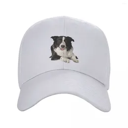 Ball Caps Personalized Border Collie Baseball Cap Hip Hop Women Men's Adjustable Pet Dog Gift Trucker Hat Autumn
