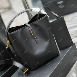 Le 37 Tasarımcı Çanta Parlak Deri Kova Çantası Yüksek Kaliteli Tote Kompozit Omuz Çantaları Kadın Çantalar Siyah Crossbody Tote Canse Luxurys Çantalar