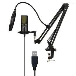 Microfoni Trasmissione in diretta Mic Kit microfono a condensatore RGB per video Youtube Karaoke Gaming Podcasting Registrazione