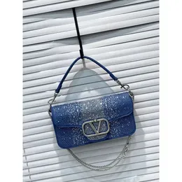 Ladendesign Handtasche Großhandel Einzelhandel 2024 Neue trendige Frauenbeutel Cowhide mit Diamond Hot Letter Schulter klein