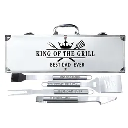 Birthday Gifts Dad, Cool Bbq Grill Christmas Retirement Congratulations Get Well Soon, Unique Dad From Daughter Son Kids, Tool Heavy Duty Set 4