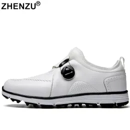 Sapatos Zhenzu Sapatos profissionais de golfe homens grandes tamanho 4045 esportes confortáveis tênis ao ar livre sapatos de caminhada deslizante