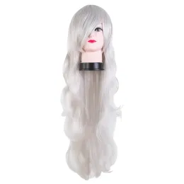 الباروكات هالوين wig feishow الاصطناعية مقاومة للحرارة طويلة مجعد الشعر كرنفال الأزياء cosplay peruca masker maskerade hairpiece