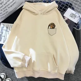 Kadın Hoodies Dachshund Kadın Estetik Polar Harajuku 90s Giyim Kadın Kawaii Giysileri