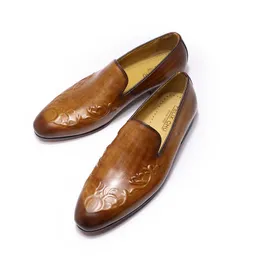 HBP markasız en son Zapatos de Hombre Resmi Ayakkabı Geniune Deri Loafers Style EITH Yapay Deri Erkek Mokar