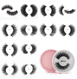 Mink Eyelashes 3D False Eyelashes Full Strip Lashes Silk Protein fransar mjuka naturliga tjocka falska ögonfransar Ögonfransar förlängning ögonge7144152