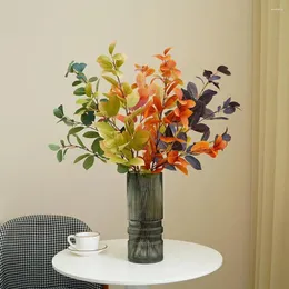 Decorative Flowers Artificial Plant No Watering Fade-less Flower Arrangement Simulation Eucalyptus Pography Props