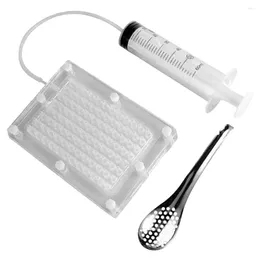 Spoons Caviar Making Tools Spherification Dropper Maker Molecular Gastronomy Kit Dispenser Roe Sauce Plastic Hand