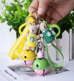 Mix Styles Party Favor Fashion Cute Pet Bear Cartoon Bierek Para Key Ring Wisiant Prezent Podct6488601