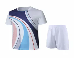 New badminton suit men039s and women039s badminton short sleeve badminton shirt shorts quick drying tennis Jersey sportswe2401036