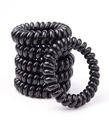 Cavo telefonico da 5 cm Cravatta per capelli Ragazze Bambini Fasce elastiche per capelli Anello Corda Colore nero Accessori donna2559741