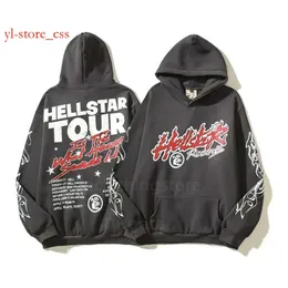 Hellstar Hoodies Men Men Top Designer Sweatshirts High Street Harajuku Y2K Stranger Things Lost Pullover Sweatshirts Worted Hip Hop Hoody 8469