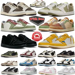 designer shoes basketball shoes jumpman 1 1s Low Mens 1 low golf shoes Reverse Mocha Black Phantom Olive Year of the Dragon women mens shoes mens trainers sneakers