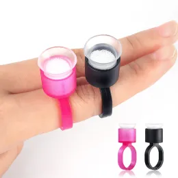 accesories 50/100Pcs Tattoo Supply Ring Cups Tools Microblading Pigment Holder Disposable Tattoo Ink Cups With Sponge Permanent Makeup Tool