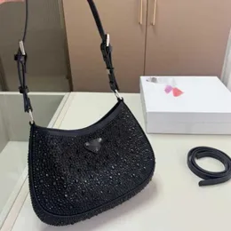 10a diamante bolsa de ombro feminina novas bolsas de cristal verão moda axilas bolsas luxo totes clássico brilhante bolsa zíper multicolorido