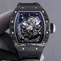 Richa Business Leisure RM055 بالكامل Mechanical Mill R Watch Watch Carbon Fiber Case Watch Watch U6P1