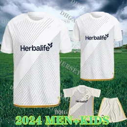 24 25 LA Galaxy Soccer Jerseys 2024 2025 Chicharito Costa Joveljic Edwards Coulibaly Bond Raveloson Araujo Men Kids Football Kits Fans Player Version S-4XL