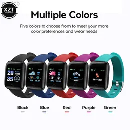 Wristwatches 116 Plus Smart Watch Wristband waterproof Sport Blood Pressure Heart Rate Call Message Reminder Pedometer D13 Watch USB Charging 24319