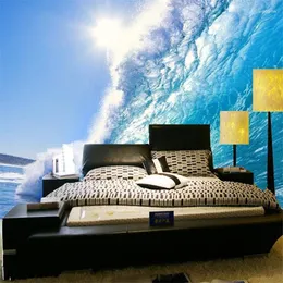 Bakgrundsbilder Diantu Custom 3D Den djupblå Sea Surf Ocean Waves stora väggmålningar TV -bakgrund PO WALLPAP WALL MAIL PAPEL DE PAREDE