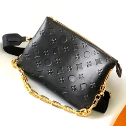 M57790 쿠스 신은 엠보싱 크로스 바디 디자이너 가방 스트랩 여성 진짜 가죽 토트 패션 체인 지갑 지갑 가방 고급 핸드