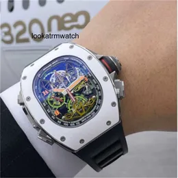 ساعة متعددة الوظائف Watch Richarmill Wristwatches MANT MENS Series Mens RM 5002 Titanium Alloy Manual Watch Double Second Edele Chasing Turtle