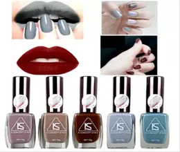 Hela matt nagelgel polsk mode grå färg 12 färger 16 ml manikyr skönhetsverktyg vernis en ongle lack nagellack3620893