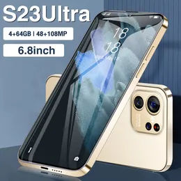 S23ultra Android Smartphone Touch Screen Color Screen 5Gnetwork 64 GB 256 GB 1TB ROM 6,8-tums HD-skärm Smart Wake Gravity Sensor stöder flera språk