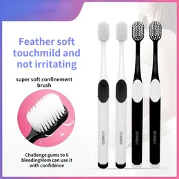 new 2pcs Adult Soft Bristle Toothbrush Square Hole Wide Head Color Toothbrush Special For Sensitive Gums To Protect Oral Health for