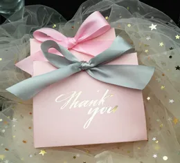 25 peças obrigado impresso caixa de saco de doces rosa para lembranças de presente decoração de eventos suprimentos de festa lembranças de casamento caixas de presente 6482987