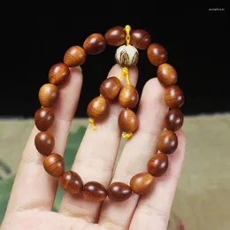 Strand Mature Material High-Oil Cypress Water Drop Beads Red Oil Older Made Prayer Wooden Cultural Artifact Ornament Cou