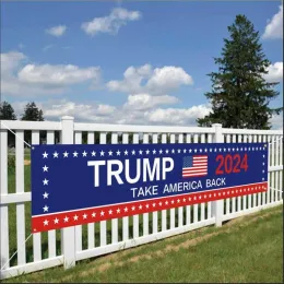 2024 Donald Trump-Flagge 300 x 50 cm Banner „Take America Back“-Flaggen DHL-Versand s