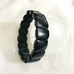 Armreif Großhandel 1 Stück 100 % natürliches russisches Schingit-Armband Heiljuwel Schmuck mit Steinarmband reich an Fullerenen 240319