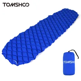 Mat TOMSHOO Ultralight Air Mattress Camping Sleeping Pad Moistureproof Inflatable Sleeping Mat for Outdoor Camping Hiking Picnics